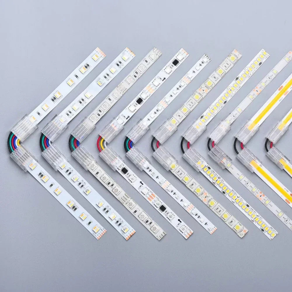 5x Transparent LED Strip Connectors