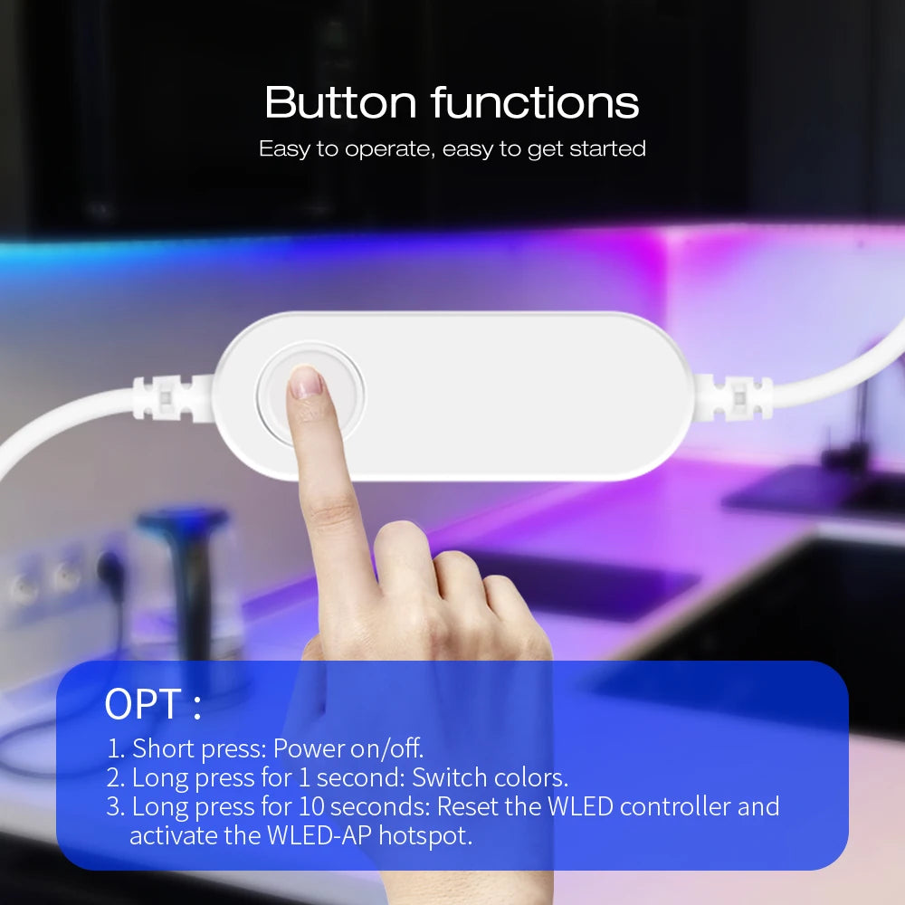 WLED ESP32 Mini LED Controller DC12-24V